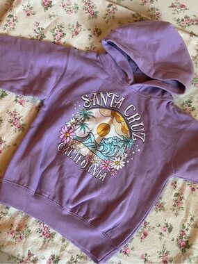 Purple Santa Cruz California Graphic Hoodie - Lavender